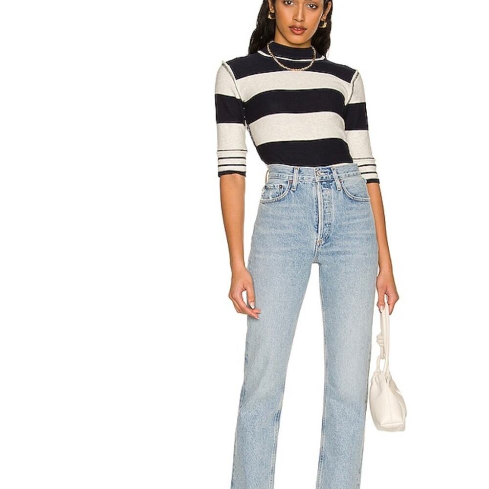 Free People Raleigh Tee in Navy Combo XS NWT - Picture 4 of 4